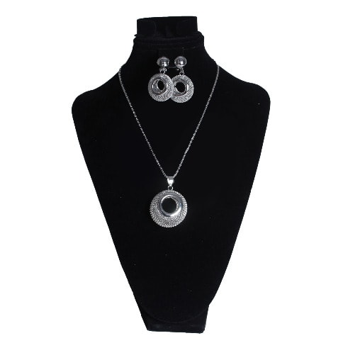 Stenway Roundhouse Jewelry Set - Silver