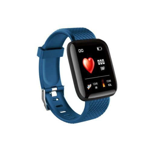 Color Screen Smart Bracelet Heart Rate And  Measurement Blue