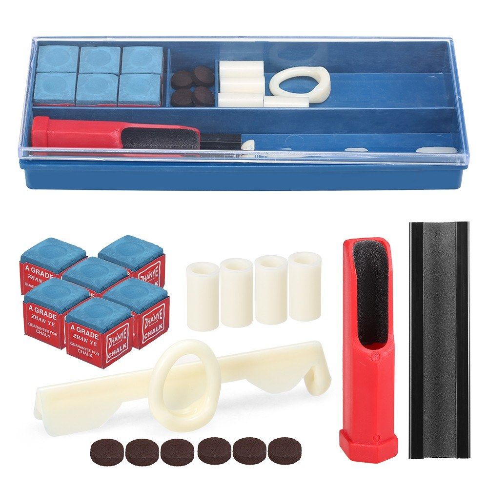 20-IN-1 Billiard Repair Kit Cue Tip Repair Tool Billiard
