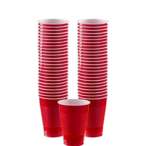 Disposable Cups - 100 Pcs - 50ml - Red