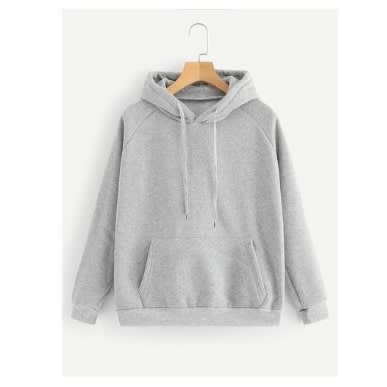 Unisex Plain Hoodie - Grey