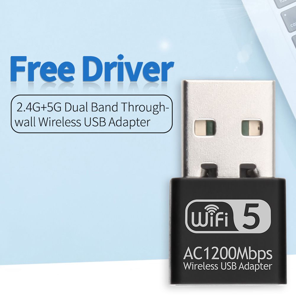 1200Mbps Mini USB Wireless WiFi Adapter Dual Band 2.4G 5G