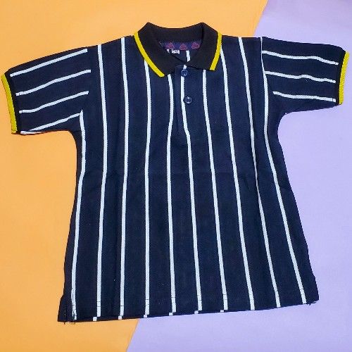 Long Stripped Boys Polo Tshirt