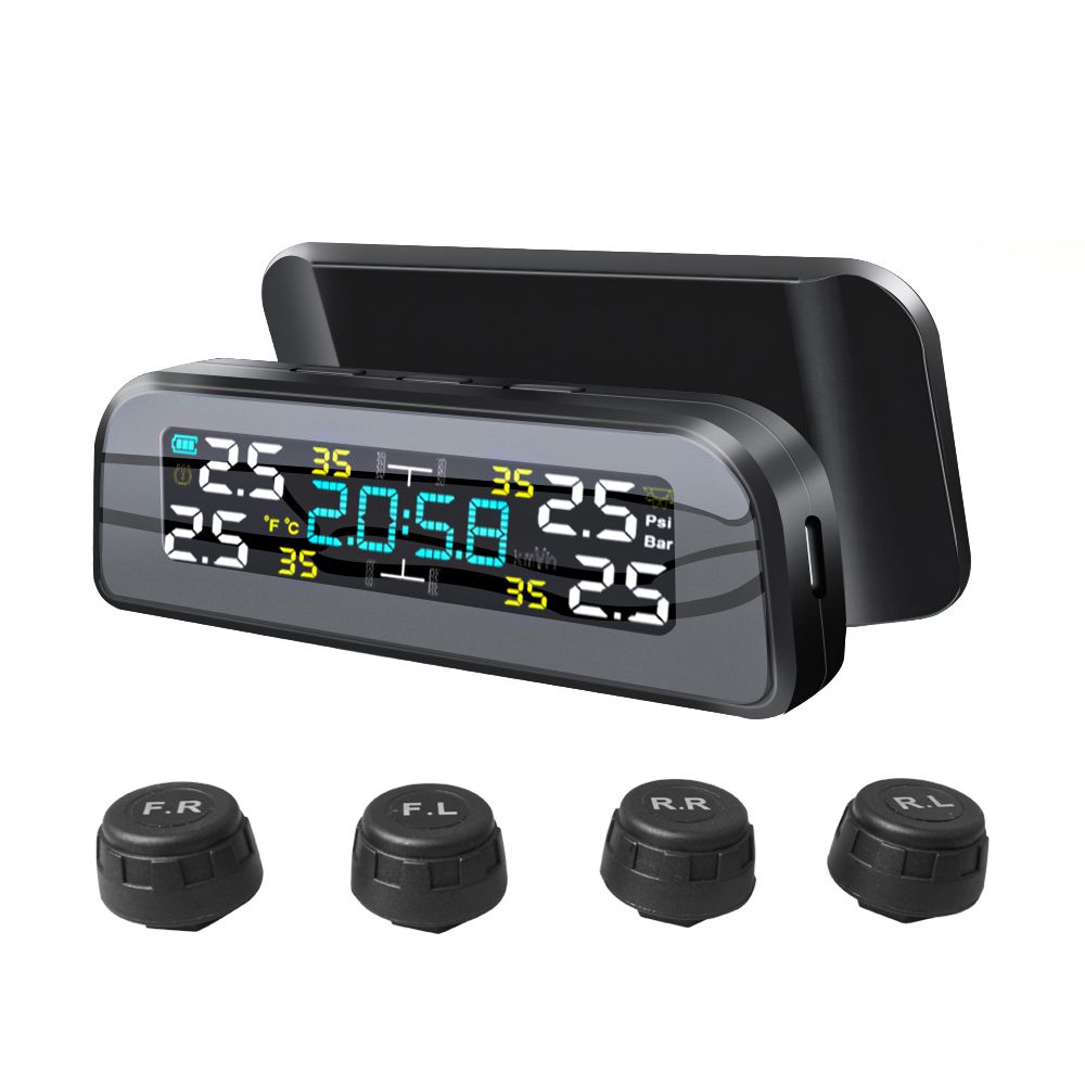 Solar Tire Pressure Monitor System Automobile Tire Pressure