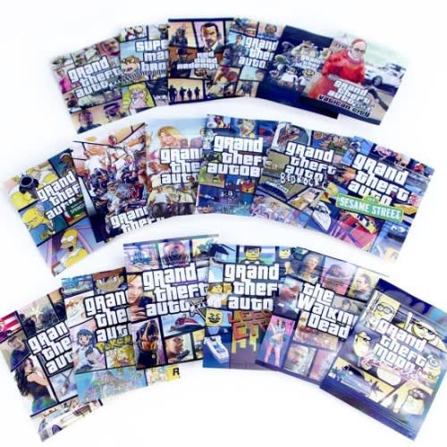 Zip Lock Grand Theft Mylar Packaging Bags &ndash; 100pcs