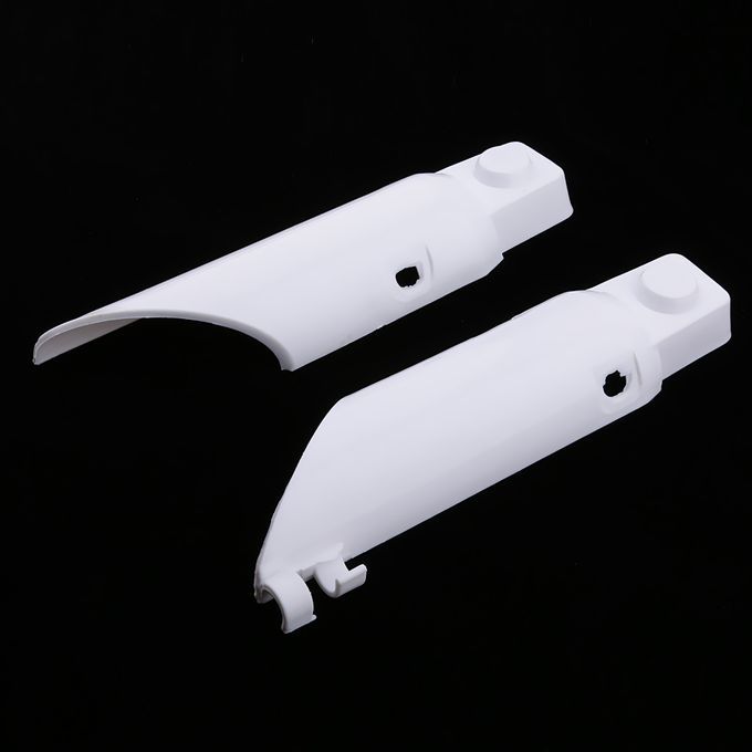 1 Set White Front Suspension Cover Fork Guard Plastic Fender For Honda