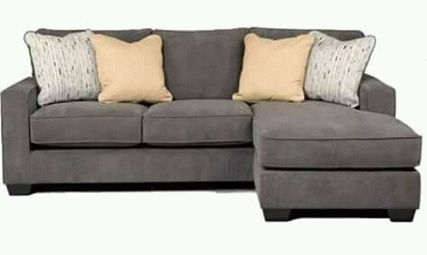 5 Seater L Shape Fabric Sofa (ASH) With 4 Free Throw Pillows (Delivery To Lagos Only)