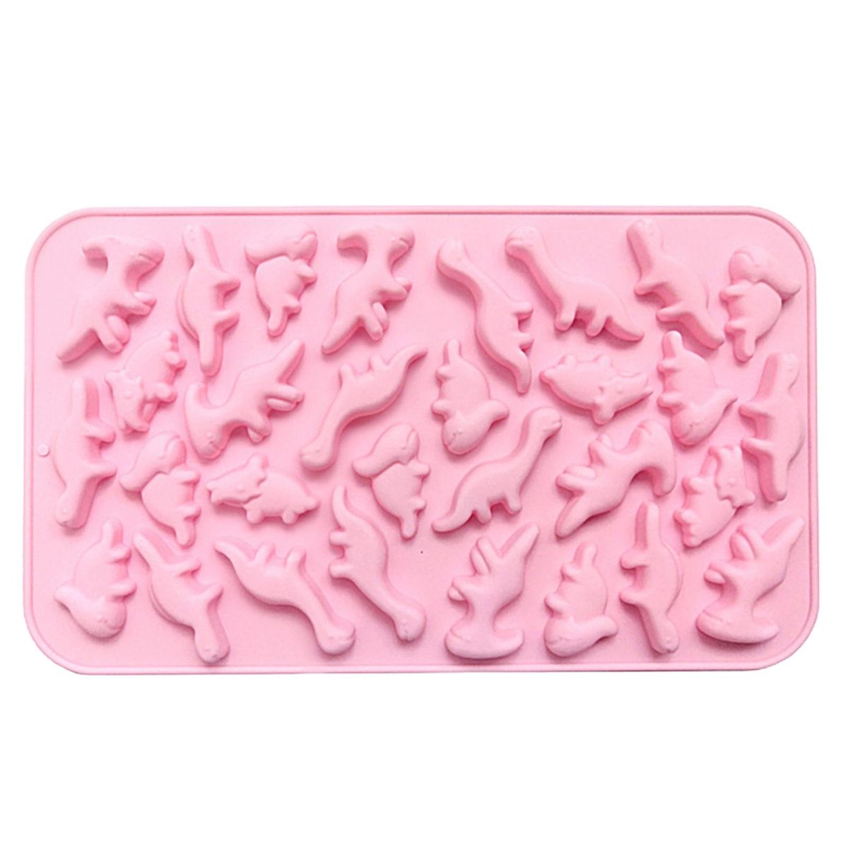 Silicone Mold Dinosaur Silicone Gummy Mold Pink