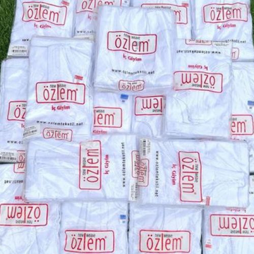 Original Ozlem Children White Cotton Singlets - 6pcs (Girls)