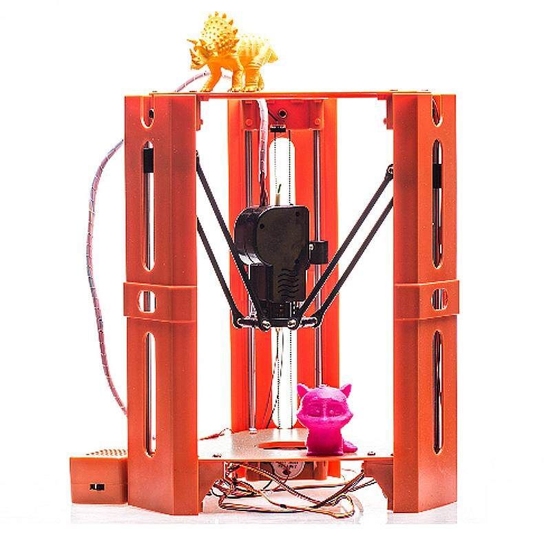 DIY Assembled X1 3D Printer Big Size Aluminium Frame High Precision 3D Printing Orange
