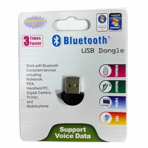 Bluetooth USB Dongle For Windows Xp, 7, 8 & 10