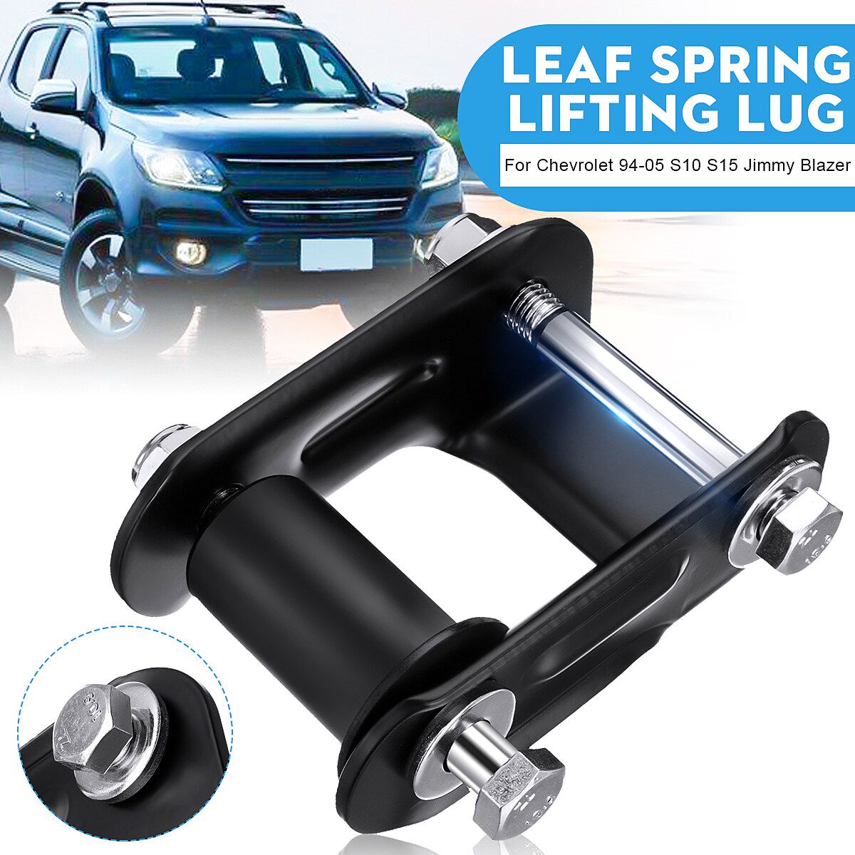 Leaf Spring Shackle Rear LH Left RH Right EACH For 94-05 S10 S15 Jimmy Blazer