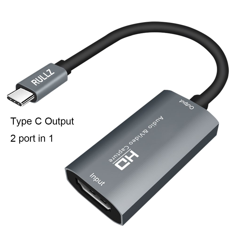 HD 1080P 4K HDMI-compatible Type C Video Capture Card USB 2.0 Video Grabber For PS4 PS5 XBOX Game Recording PC Live Streaming