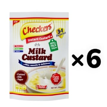 Checkers 3in1 - custard / Milk & Sugar Powder&mdash; 700g Refill&times;6pcs