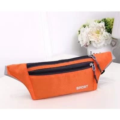 Sporty Gym Waist Belt Bag - Orange