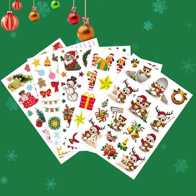 1set Christmas Day Kids Toy Stickers 148x210mm