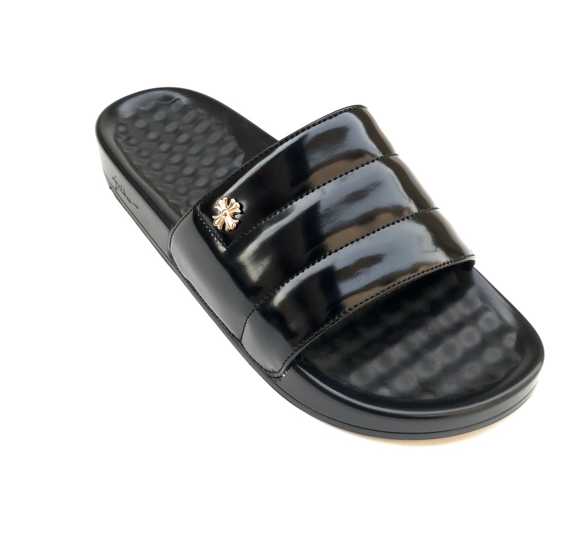 Trendy Slide Summer Slippers / Wetlooks-Black