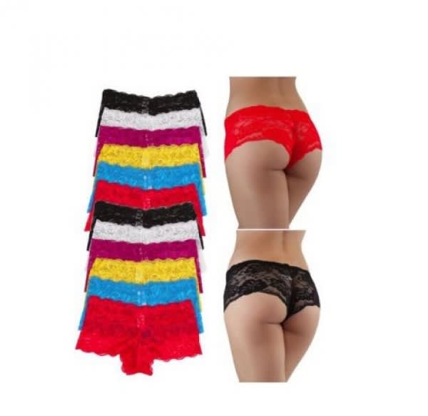 Lace Hipster Panties - Pack of 12
