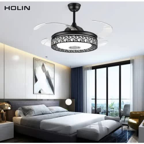 Chandelier Ceiling Light Fan With Remote Control And Bluetooth Speaker 500mm