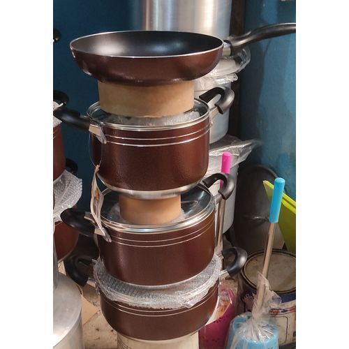 Set Of Non-stick Pots With Fry Pan- WINE