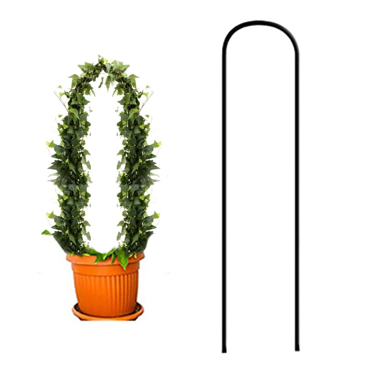 Metal Plant Trellis Support Stand Decorative Plants Climbing Holder Rack For Potted-A