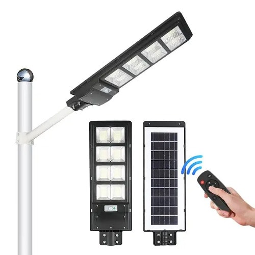 Integrated Solar Street Light + Pole -400W
