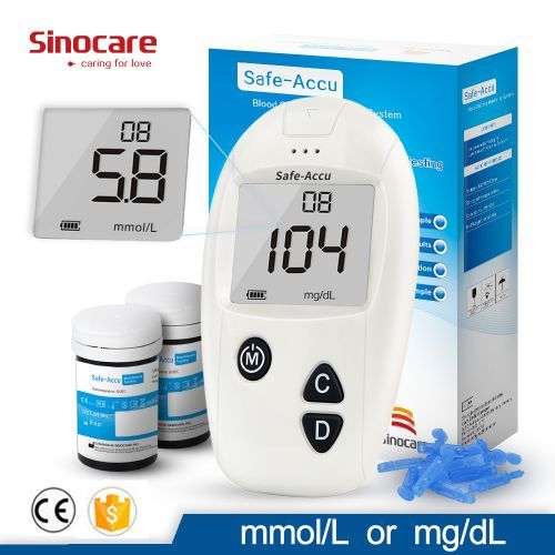 Accu Blood Glucose Meter & Test Strips & Lancets 50/100pcs Glucometer Kit Diabetic Blood Sugar Meter Diabetes Tester