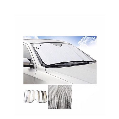Universal Car Afterpark/Windshield/Window SunShade, Visor - Silver