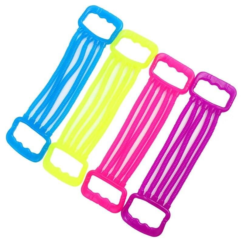 10PC TPR Color Chest Expansion Tension Toy Decompression Soft Glue Noodle Lalle Rot Gobbles Sticky Games Sausage 6 Cm