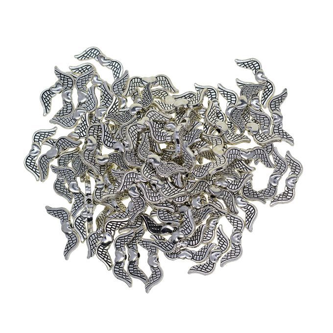 100x Tibetan Silver Wing Spacer Beads For Bracelets Necklace Jewelry