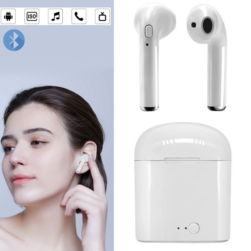 Ture Wireless Bluetooth Headsets Earpod 5.0 350mAh Earphone
