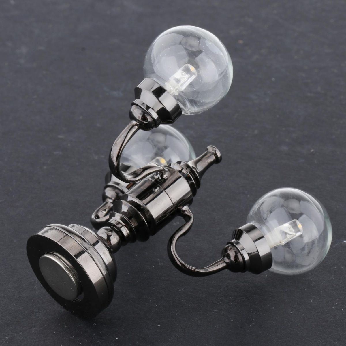 2Pcs Vintage Miniature Table Lamp Home Decor Accessory For