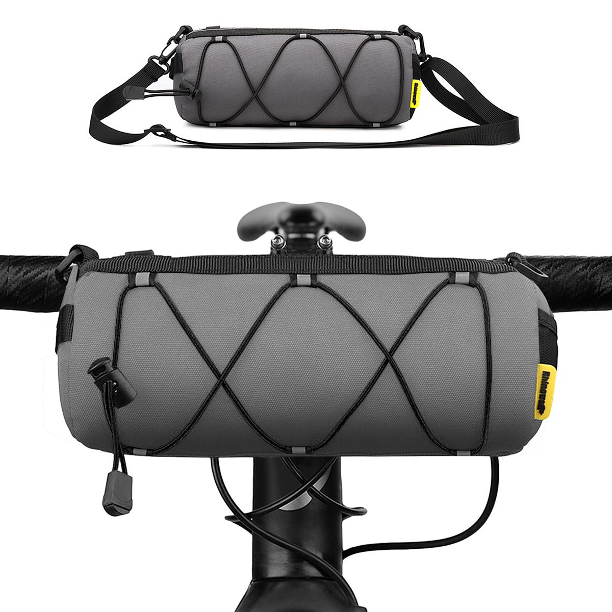 Bike Handlebar Bag Cycling Front Cylinder Storage Bag