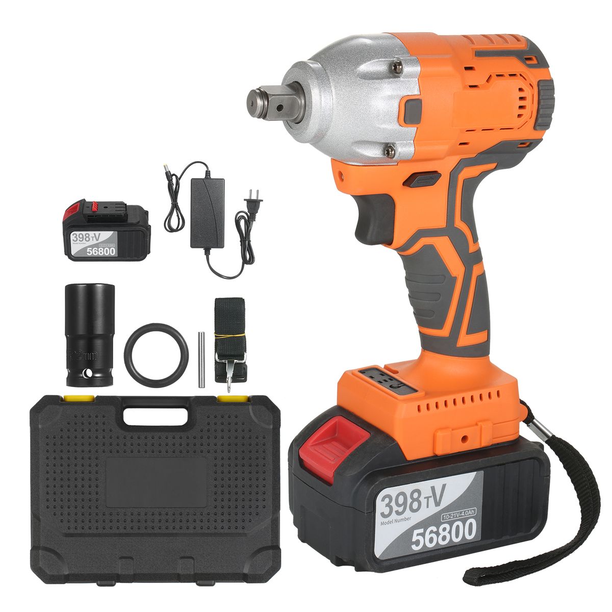 Cordless Brushless Impact Wrench 1/2 Inch 380Nm High Torque
