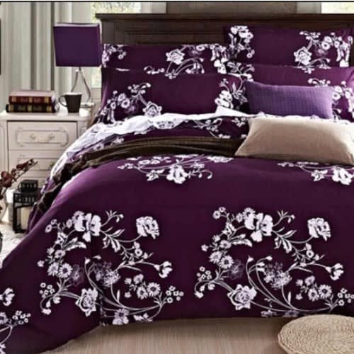 Flowered Bedsheet With Pillowcases