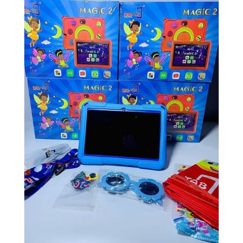 MAGIC 2 Kids Android Tablet - 7" - 128GB ROM - 4GB RAM - WiFi Only - Quad Core - 3000mAh - Blue