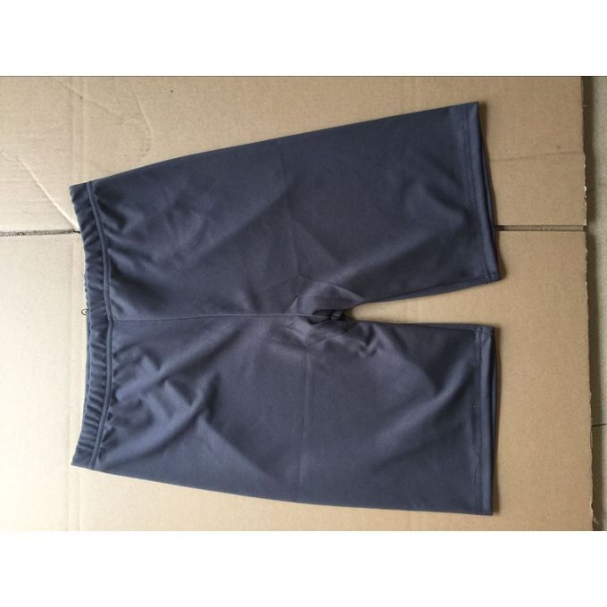 Fashion Front Slit Men Swimming Shorts Swimwear Quick Drying Swimming Trunks-Grey-M