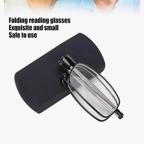 Unisex Anti Uv Glare Foldable Computer Spring Hinge Reading Glasses - Black - 2.0