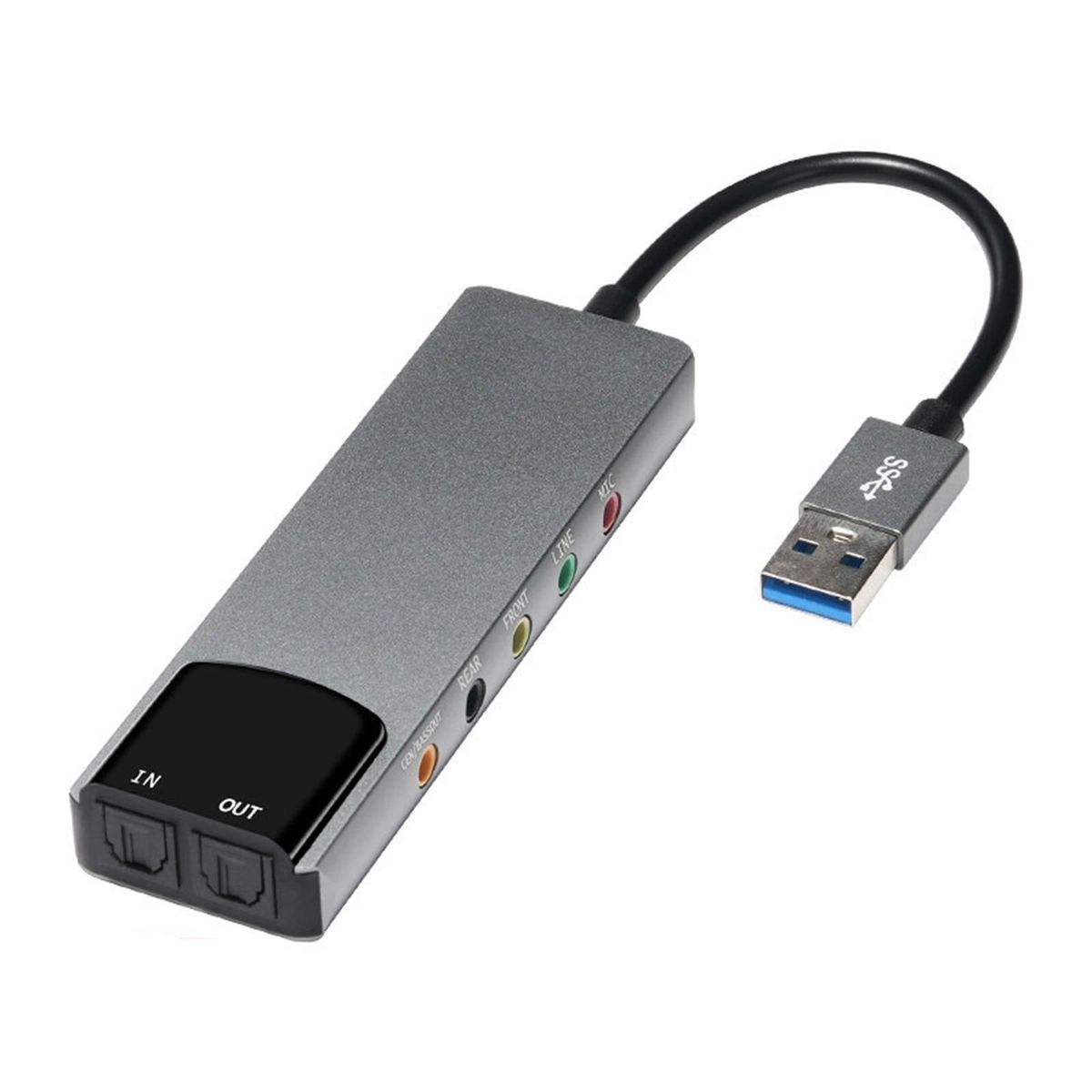 Usb Sound Card Audio Experience Usb Fiber Optic Sound Card Enhance Grey