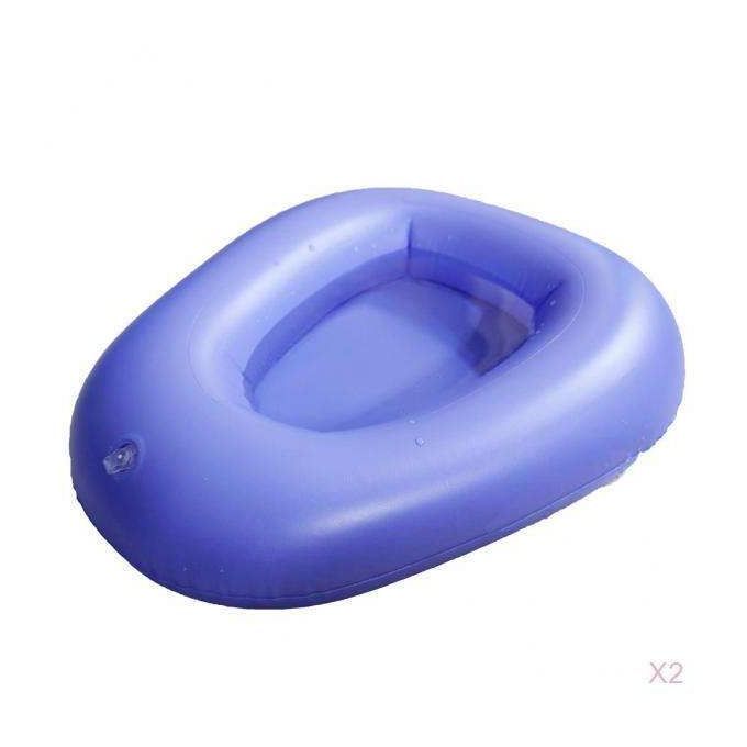 2Pcs Inflatable Bedpan Urine Potty Inflation Bed Pans For Immobile
