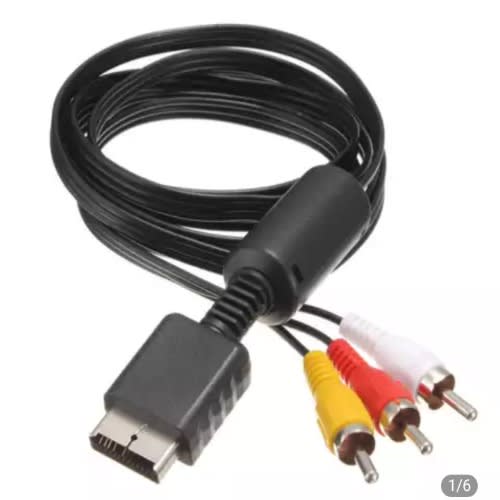 3 Pieces Audio Video Av Cable To Rca For Ps2 Ps3 Playstation