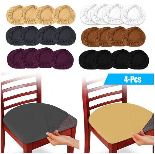 4 Pack Stretch Dining Chair Cseat Overs Beige