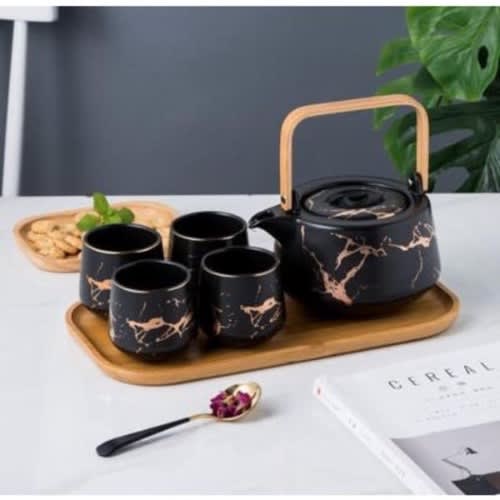 Nordic Marble Tea Pot Set