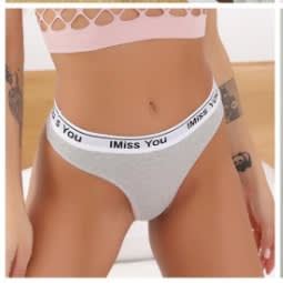 I Miss You Ladies G-string Pant - Cotton - 12pcs