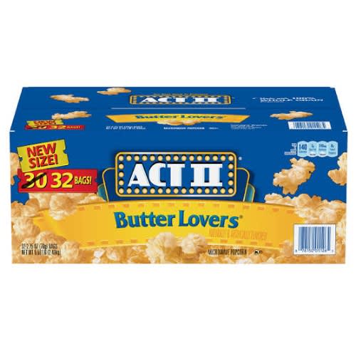 Butter Lovers Microwave Popcorn 2.48kg