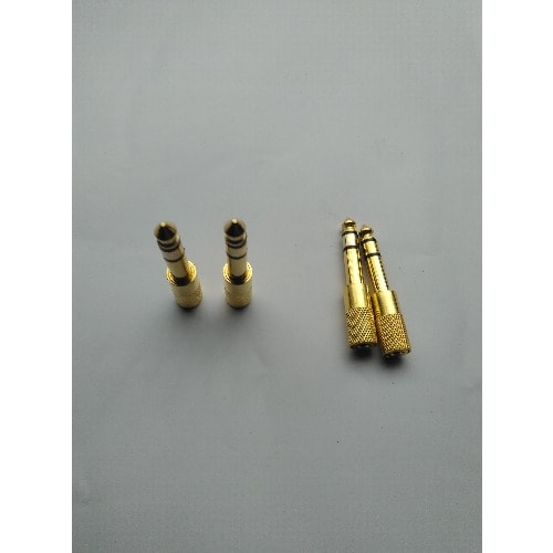 6.35mm Male To 3.5mm Female Stereo Audio Jack Adapter - 4pcs