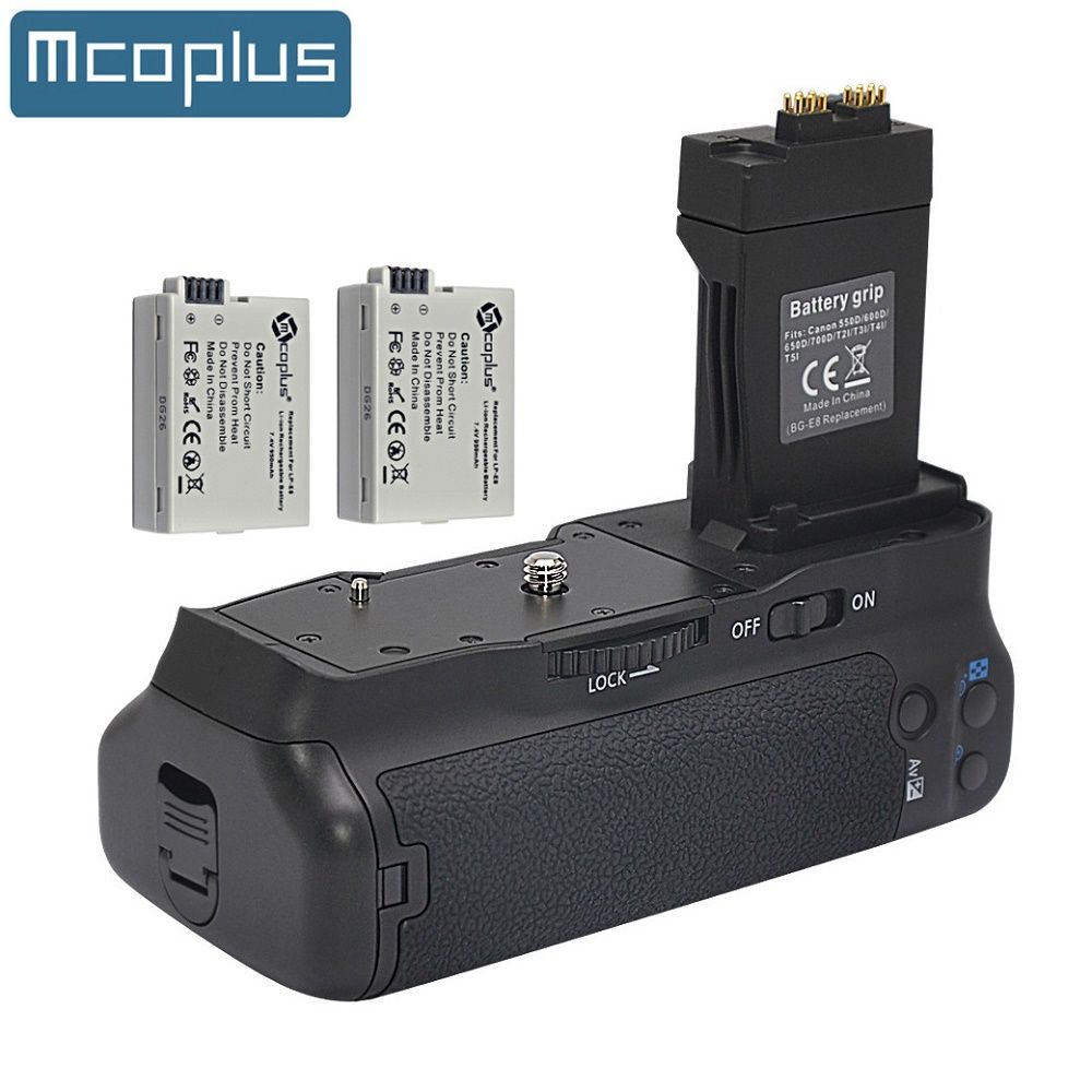Mcoplus BG-550D Vertical Battery Grip For Canon EOS 550D 600D 650D 700D / Rebel T2i T3i T4i T5i SLR