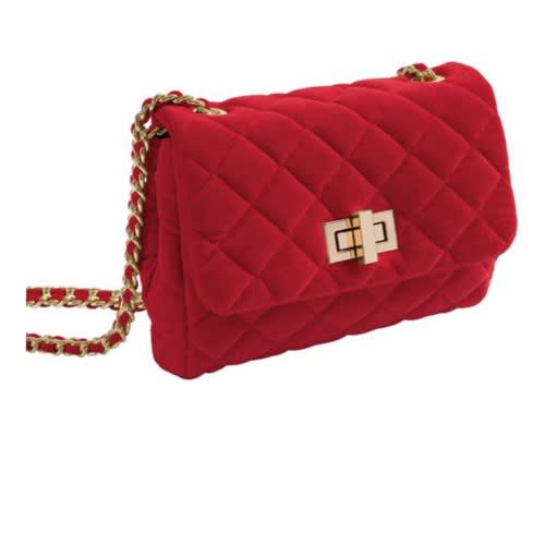 Red Velvet Fetch Chain Bag