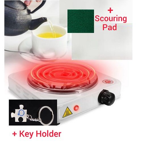Single Electric Cooker Ring Hot Plate+S/Pad+Key Holder