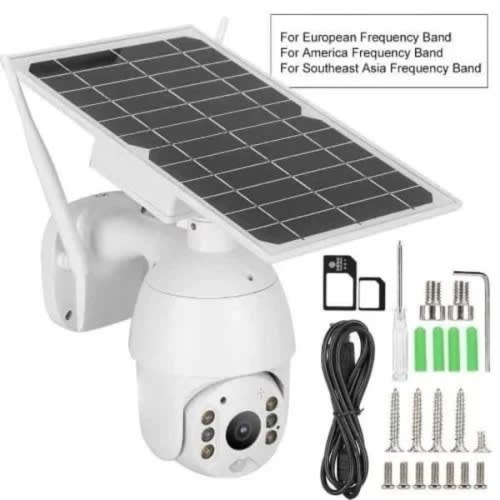 Solar Rotational Solar Powered 4g Sim Card Ptz Cctv Camera